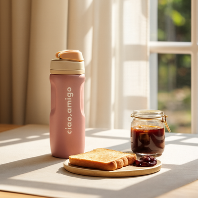 water bottle breakfast