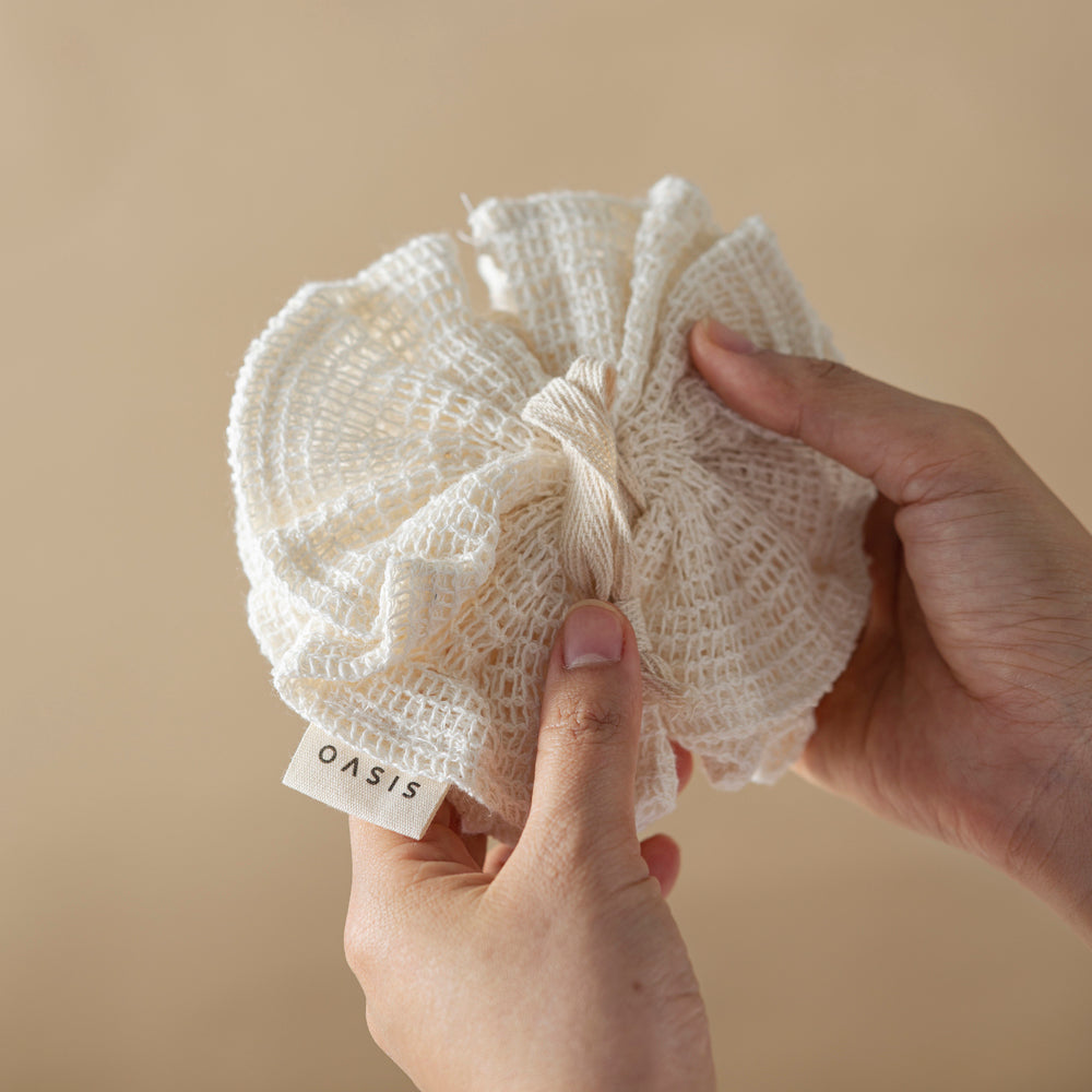 Oasis Ramie Bath Pouf