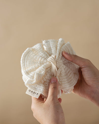 Oasis Ramie Bath Pouf