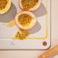 Juice groove, anti slip pads