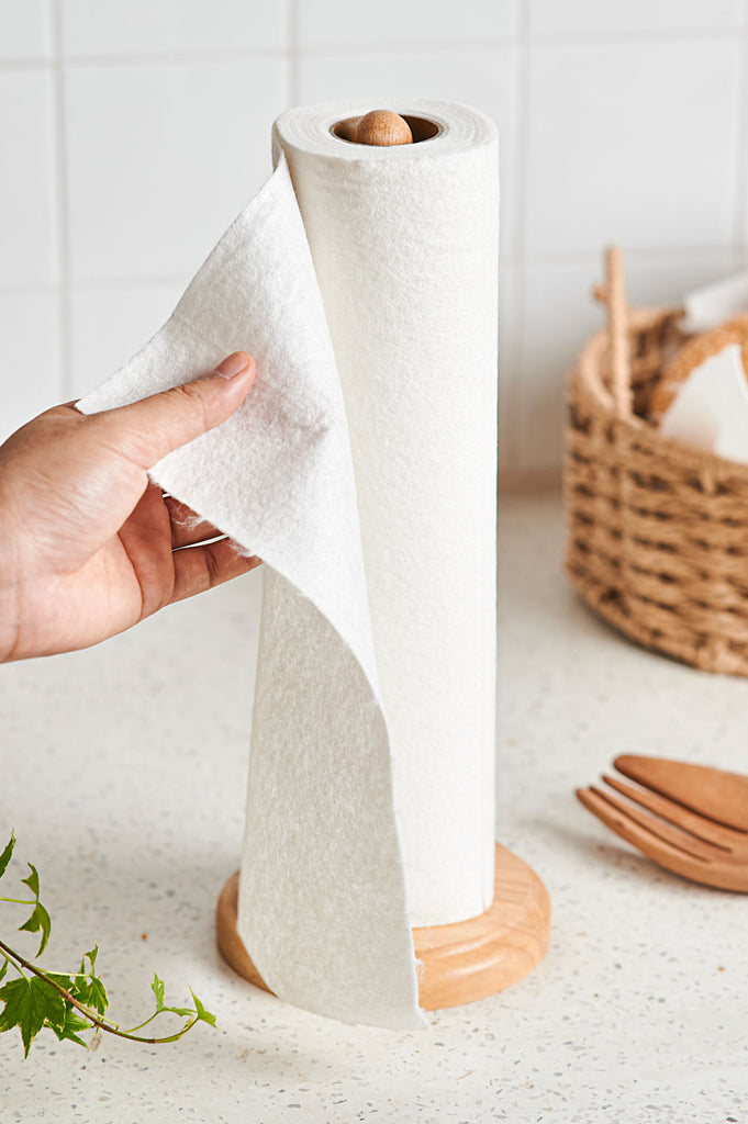 WHOLEROLL Reusable Bamboo Paper Towels for Kitchen Bathroom Cleaning  Washable #20 Sheet Ct.